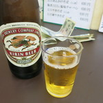 盛苑 - 瓶ビール480円。