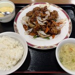 中華料理 春菜 - 贅沢セット　黒酢酢豚
