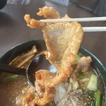 らぁめん銀波露 - 揚げ豚ばら