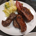 五橋横丁 たんや善治郎 - 牛タン極太 ハラミランチ