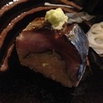 たかおか - 焼鯖棒寿司風握り