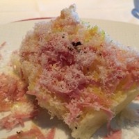 リストランテクロディーノ - シフォンケーキ　アップ