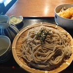 そば処 風林 - ざるそば2枚分とミニ天丼