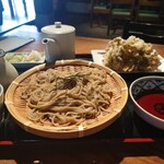 そば処 風林 - 舞茸天とざるそばのセット