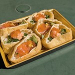 一口いなりむろや　 - サーモントラウトといくらの親子いなり　1,782円