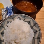 とんかつ七井戸 - ご飯とお味噌汁〜
