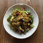 グリーンサラダ にんじんドレッシング