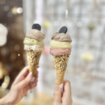 ヴェンキ 久屋大通公園店 - レゴラーレ　☆好きなジェラート3つ&グルメコーン