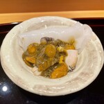 小笹寿し - 鮑肝醤油和え