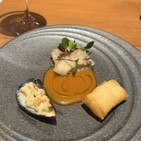 ミ・カサ - 魚料理　名前は忘れてしまいましたがしんじょうのような春巻きが美味しかった