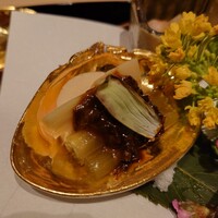 日本料理 山崎 - フキノトウの葉