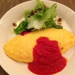 cafe108 - 特製トマトソースのチーズオムレツ