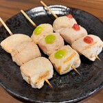 博多炭火焼き鳥 陣太鼓 - ささみ（塩、ワサビ、梅肉）