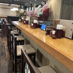 お食事処　萬揚げとん福天 - カウンター奥から撮影❗️