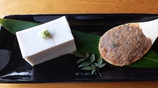 ゆうすげ - 自家製蕎麦豆腐　蕎麦味噌