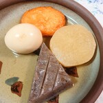 奈古也 - 料理写真:名物おでん①