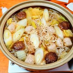 奈古也 - 鴨肉と鶏団子鍋