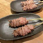 炭火やきとり 樹 - 銀皮、初めて食べた