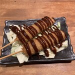 炭火やきとり 樹 - 串カツは味噌かソース選べる