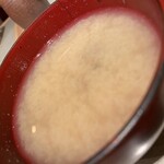 8部魚まる - 貝出汁とあら出汁の味噌汁