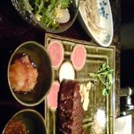 鉄板ステーキ 竹花亭 - お肉は柔らかくジューシー油の溶け方が気持ち良い