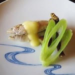 徳山鮓 - 稚鮎の三杯酢、発酵飯ソース