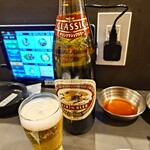 ホルモンハジメ - 大瓶ビール500円