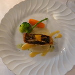 サバティーニ・ディ・フィレンツェ - 【H26.6.28】鱸のオーブン焼き　オレンジ風味の爽やかなウイキョウのソース。