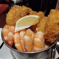 GINZA 我歩 - 海老のバケツ盛り（ハーフ＆ハーフ）