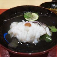 割烹にし田 - 鱧のお吸い物