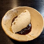 純手打ち十割そば 蕎澤 - そばがきまでくるとお腹はかなり満たされてくる