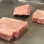 鉄板焼ステーキ 一ッ葉ミヤチク - 