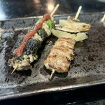 炭火焼鳥 暖愛笑 - 梅しそとせせり