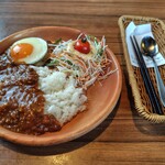 びっくりドンキー - 料理写真:エッグカリーバーグティッシュ