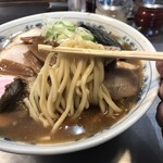 滝野川 大勝軒 - 「チャーシューメン」（1,800圓）の麺アップ。