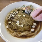 めん処 きよ洲 - サバとオリーブの芳醇ぶたらぁめん大盛り850円税込
