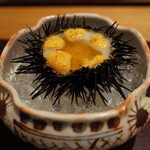 虎白 - 先付 雲丹 白アスパラガスすり流し