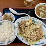 日高屋 - 料理写真:肉野菜炒め定食