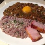 クワトロチンクエ - 「シンプルチーズリゾット」＆「クワトロ風ドライカレー」