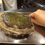 かわむら - 2014.6 再訪、房総、マダカ鮑。特大！