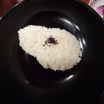 茶寮 天乃庵 - 型抜きのご飯
