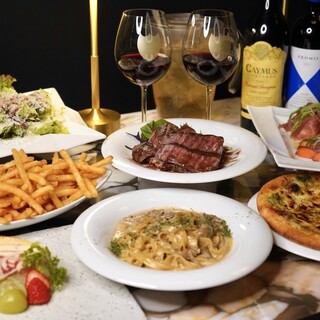 ダイニングバーとは思えない本格的なイタリアンコース