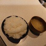 高級個室焼肉LAMP - ⚪ライス (大盛り ＋100円) ⚪お味噌汁