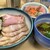 麺処 有彩 - 料理写真:昆布水つけ麺 特製 醤油＋燻レアチャーシュー丼＋卵黄