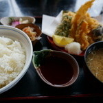 天ぷら 彦まつ - 鯰（なまず）の天ぷら定食