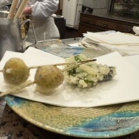 割烹 天ぷら 三太郎 - 新じゃがと菜の花