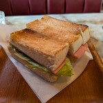 喫茶珈論琲亜 - ハムホットサンド