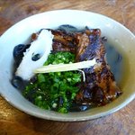 風遊斎 - イカスミ昆布麺の炙りナンコツソーキすば