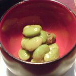 会津 田舎家 - 枝豆の和え物