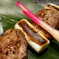 手打ちそば 大石 - 鴨ねぎま520円
                  